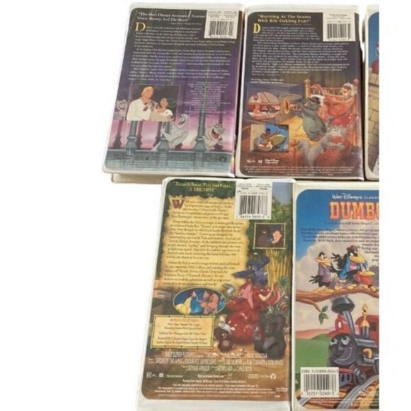 Lot of 3 Disney Tarzan Aristrocats Hunchback VHS Tape Vintage Movie 90s 80s Cart - Picture 2 of 2